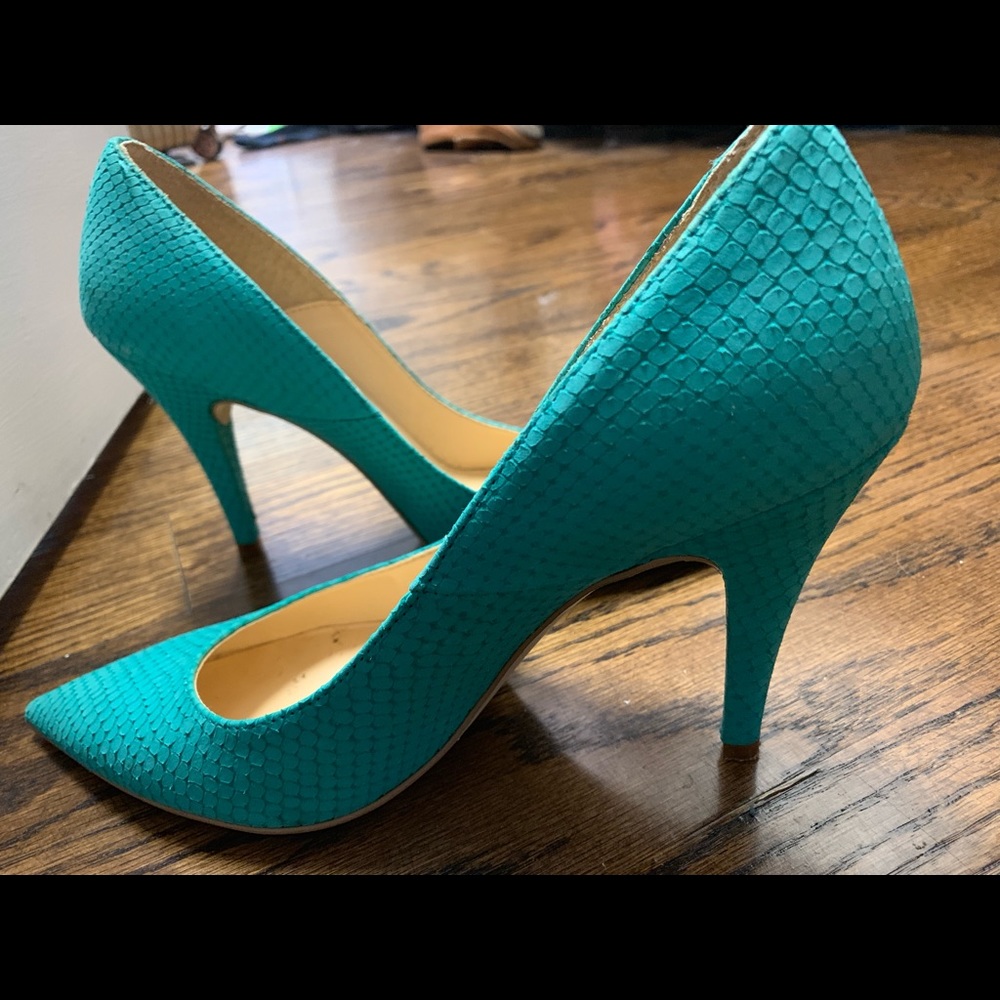 Beautiful teal EDEN stilettos